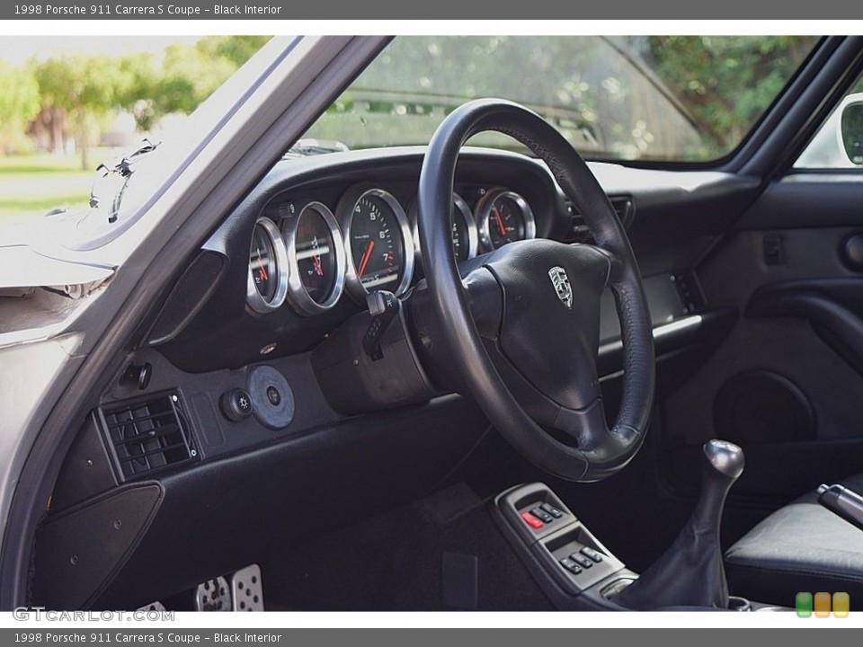 Black Interior Front Seat for the 1998 Porsche 911 Carrera S Coupe #145012087