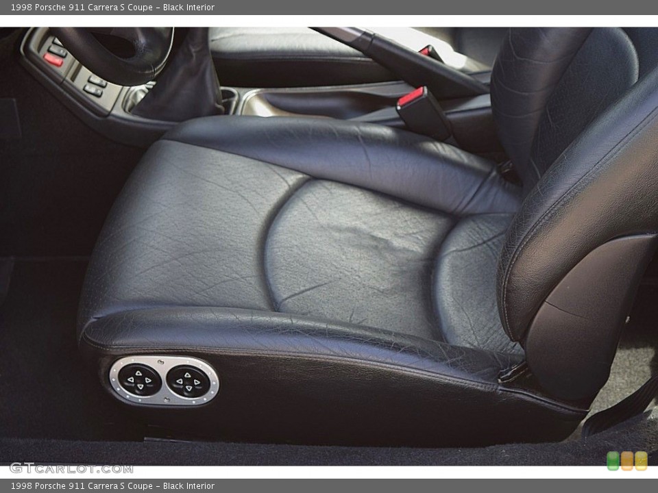 Black Interior Front Seat for the 1998 Porsche 911 Carrera S Coupe #145012192
