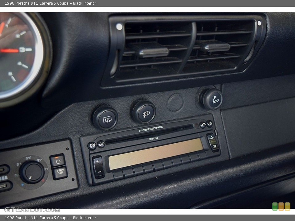 Black Interior Audio System for the 1998 Porsche 911 Carrera S Coupe #145012297