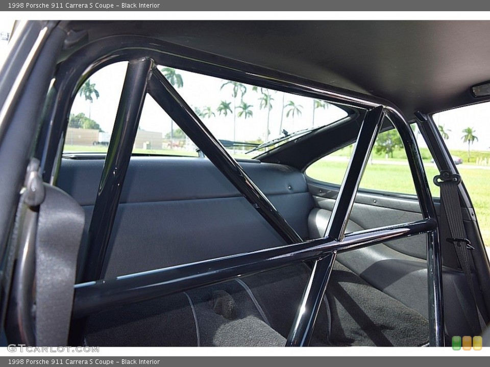 Black Interior Rear Seat for the 1998 Porsche 911 Carrera S Coupe #145012477