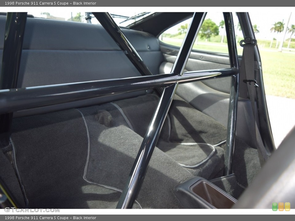 Black Interior Rear Seat for the 1998 Porsche 911 Carrera S Coupe #145012522