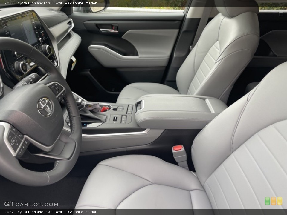 Graphite Interior Photo for the 2022 Toyota Highlander XLE AWD #145013299