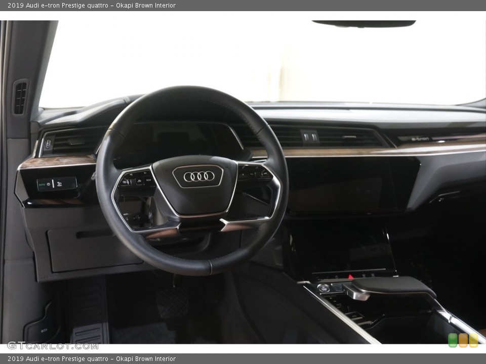 Okapi Brown Interior Dashboard for the 2019 Audi e-tron Prestige quattro #145013422