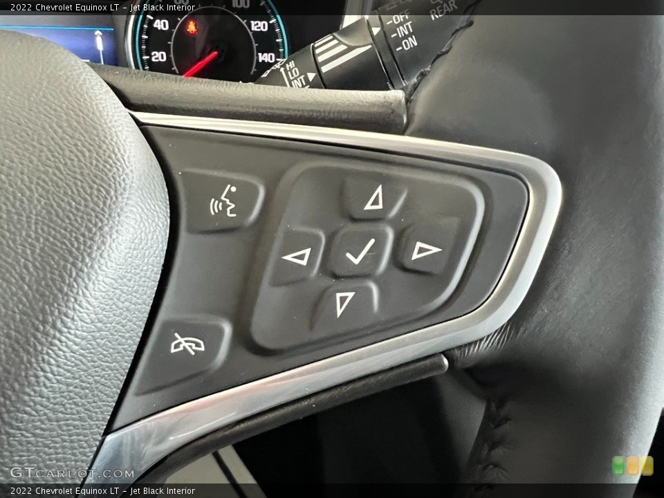 Jet Black Interior Steering Wheel for the 2022 Chevrolet Equinox LT #145013998