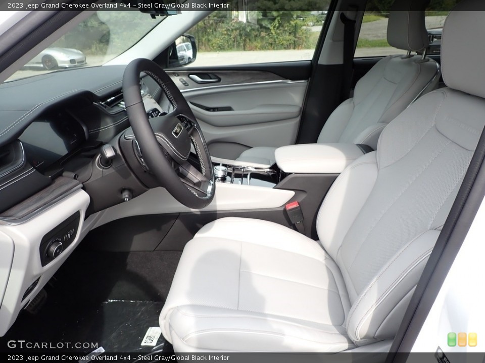 Steel Gray/Global Black Interior Front Seat for the 2023 Jeep Grand Cherokee Overland 4x4 #145014109