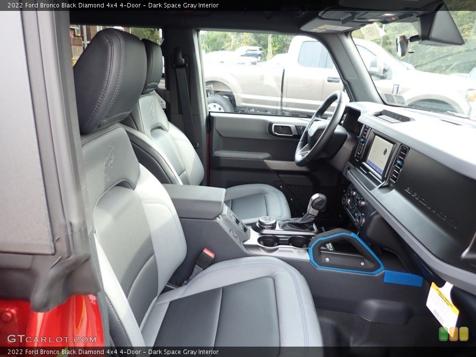 Dark Space Gray Interior Front Seat for the 2022 Ford Bronco Black Diamond 4x4 4-Door #145014529