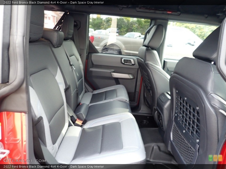 Dark Space Gray Interior Rear Seat for the 2022 Ford Bronco Black Diamond 4x4 4-Door #145014541