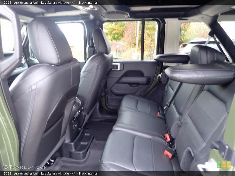 Black Interior Rear Seat for the 2023 Jeep Wrangler Unlimited Sahara Altitude 4x4 #145014718