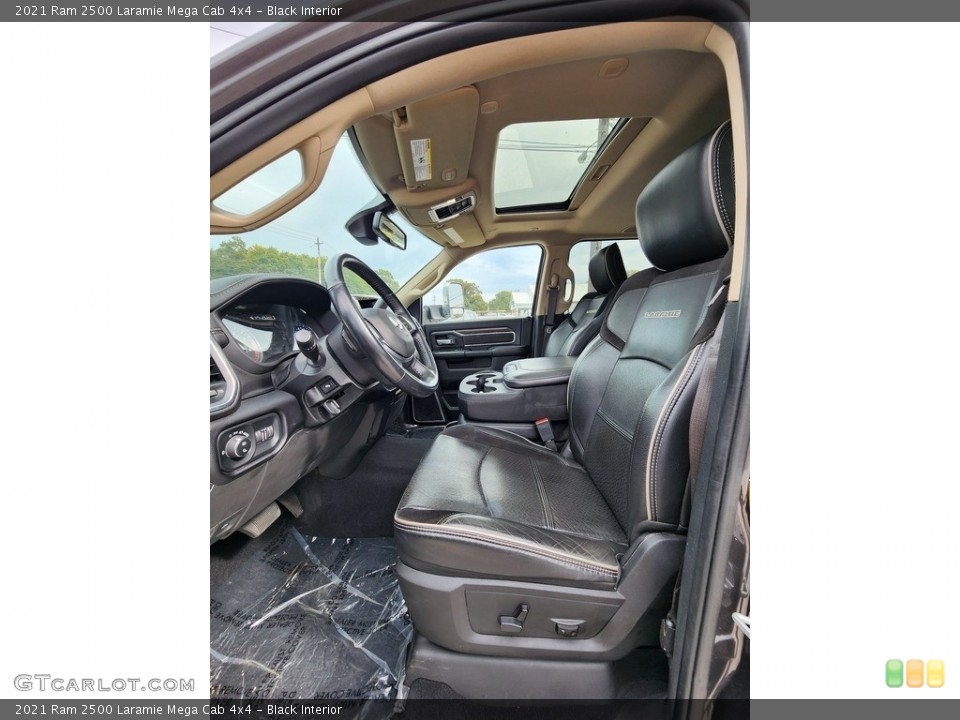 Black Interior Front Seat for the 2021 Ram 2500 Laramie Mega Cab 4x4 #145014772
