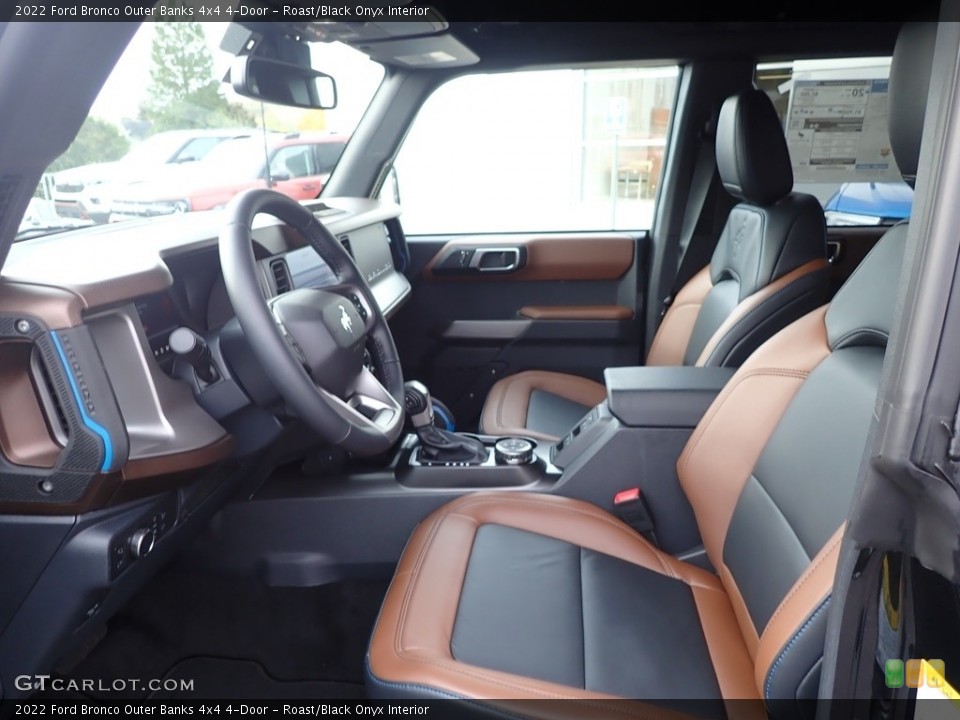Roast/Black Onyx Interior Front Seat for the 2022 Ford Bronco Outer Banks 4x4 4-Door #145014793