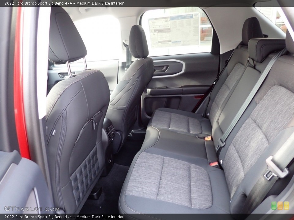 Medium Dark Slate Interior Rear Seat for the 2022 Ford Bronco Sport Big Bend 4x4 #145015099