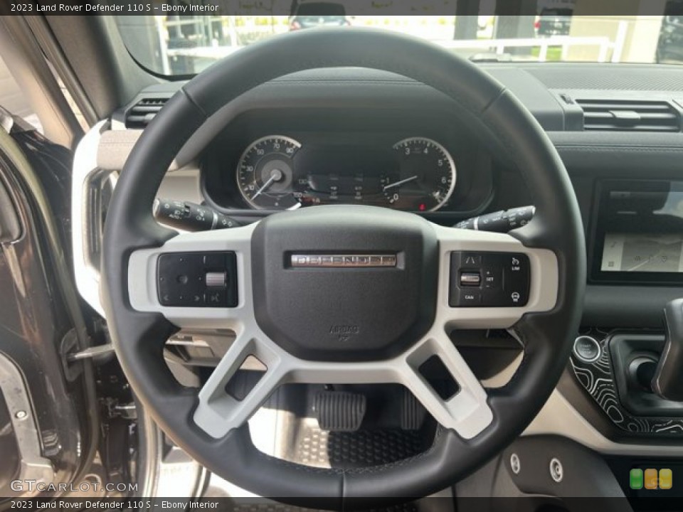 Ebony Interior Steering Wheel for the 2023 Land Rover Defender 110 S #145016035