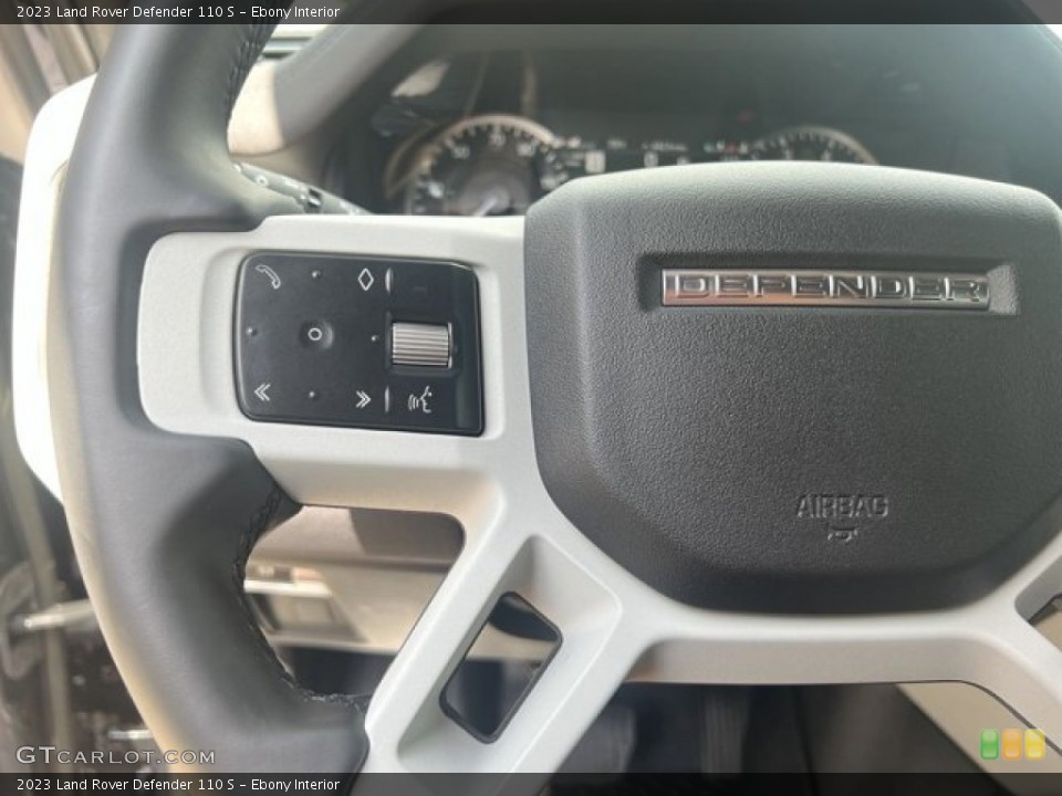 Ebony Interior Steering Wheel for the 2023 Land Rover Defender 110 S #145016041