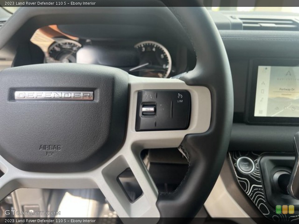 Ebony Interior Steering Wheel for the 2023 Land Rover Defender 110 S #145016047