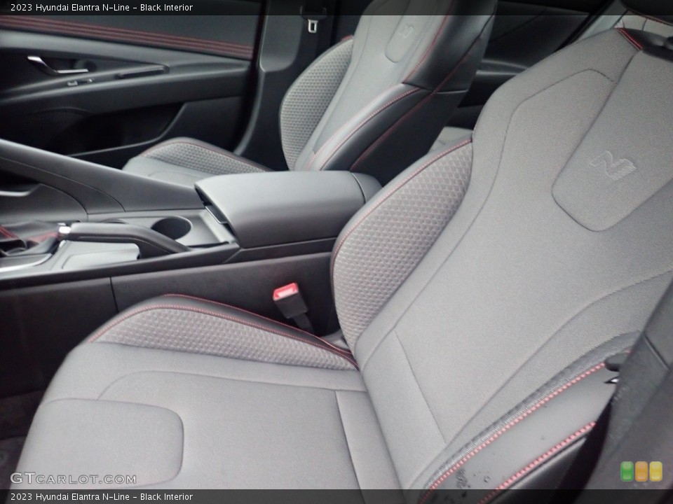 Black Interior Front Seat for the 2023 Hyundai Elantra N-Line #145017547