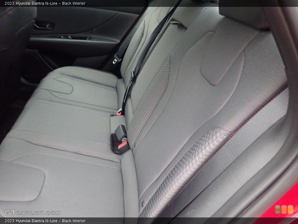 Black Interior Rear Seat for the 2023 Hyundai Elantra N-Line #145017565