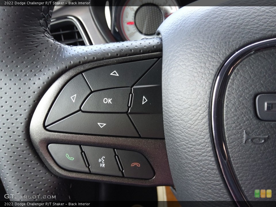 Black Interior Steering Wheel for the 2022 Dodge Challenger R/T Shaker #145020316