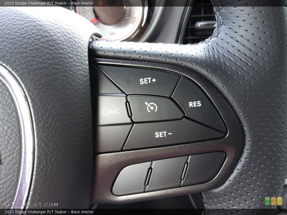 Black Interior Steering Wheel for the 2022 Dodge Challenger R/T Shaker #145020322