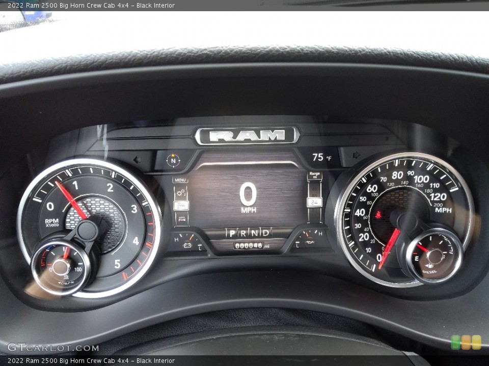 Black Interior Gauges for the 2022 Ram 2500 Big Horn Crew Cab 4x4 #145020568