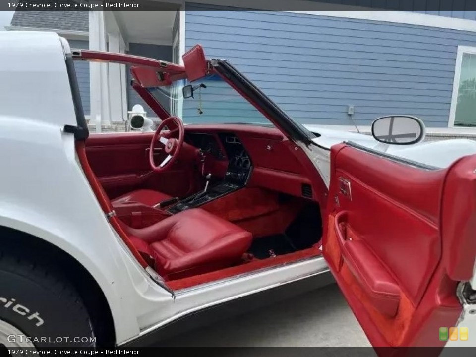 Red Interior Front Seat for the 1979 Chevrolet Corvette Coupe #145020820
