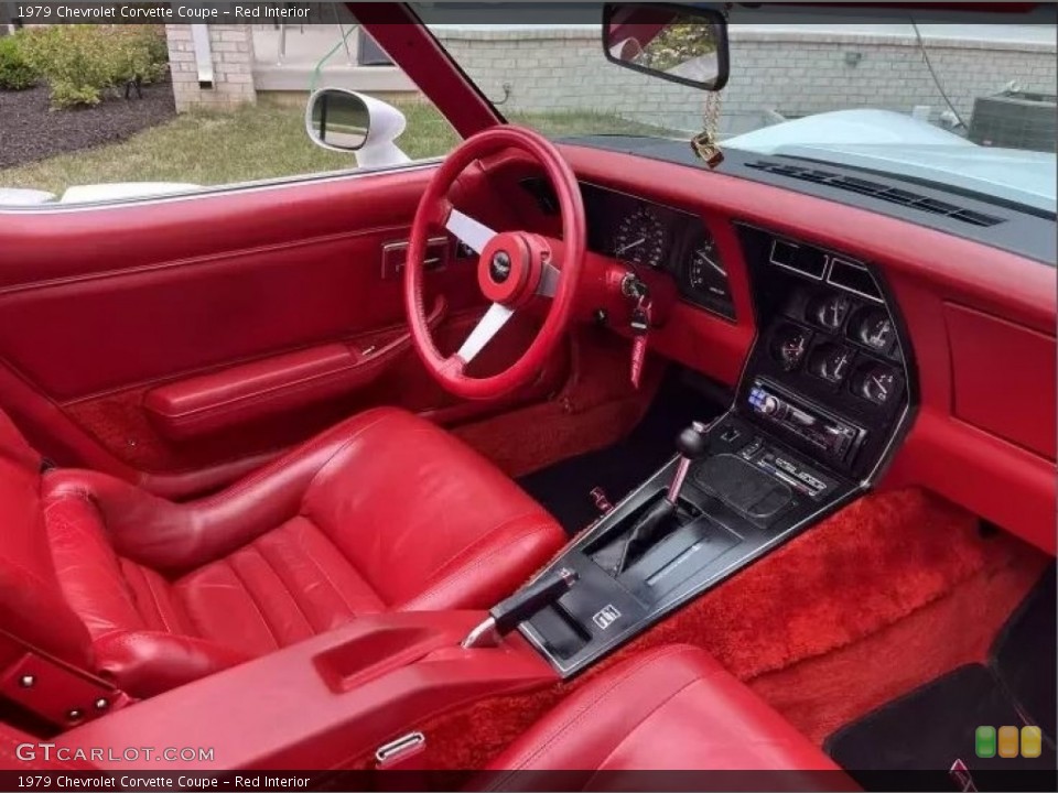 Red Interior Front Seat for the 1979 Chevrolet Corvette Coupe #145020829
