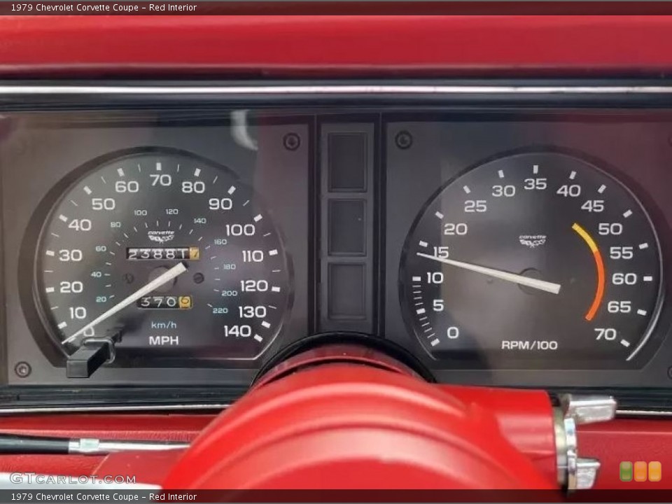 Red Interior Gauges for the 1979 Chevrolet Corvette Coupe #145020853