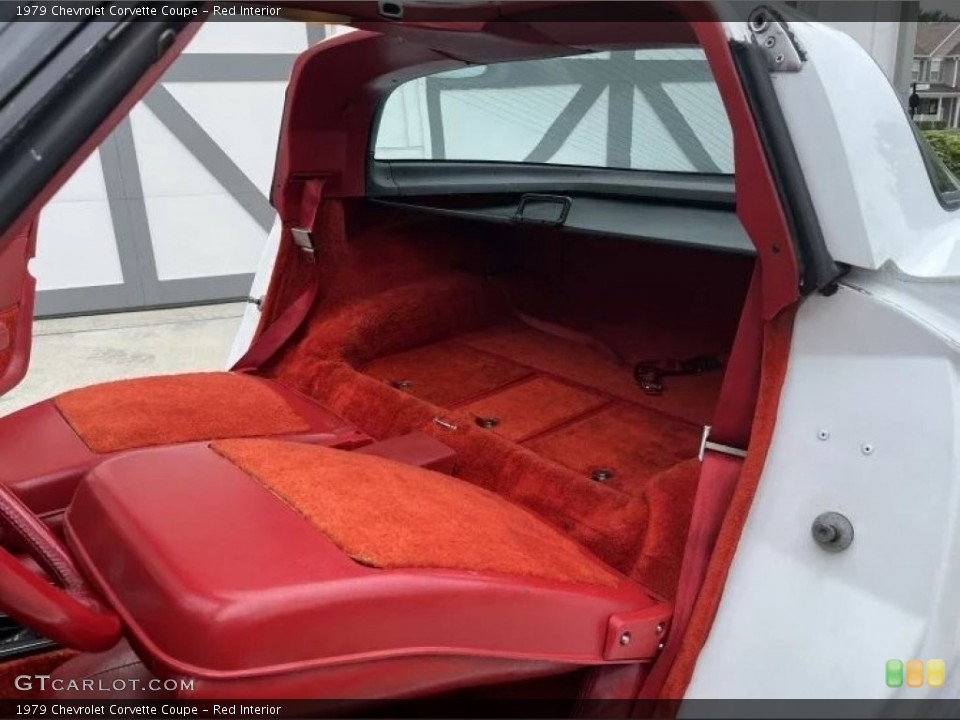 Red Interior Rear Seat for the 1979 Chevrolet Corvette Coupe #145020863