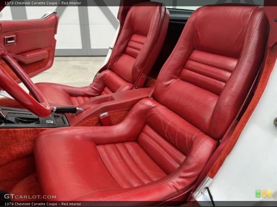 Red Interior Front Seat for the 1979 Chevrolet Corvette Coupe #145020874