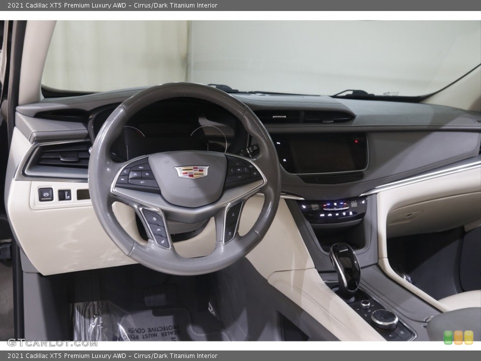 Cirrus/Dark Titanium Interior Dashboard for the 2021 Cadillac XT5 Premium Luxury AWD #145021045