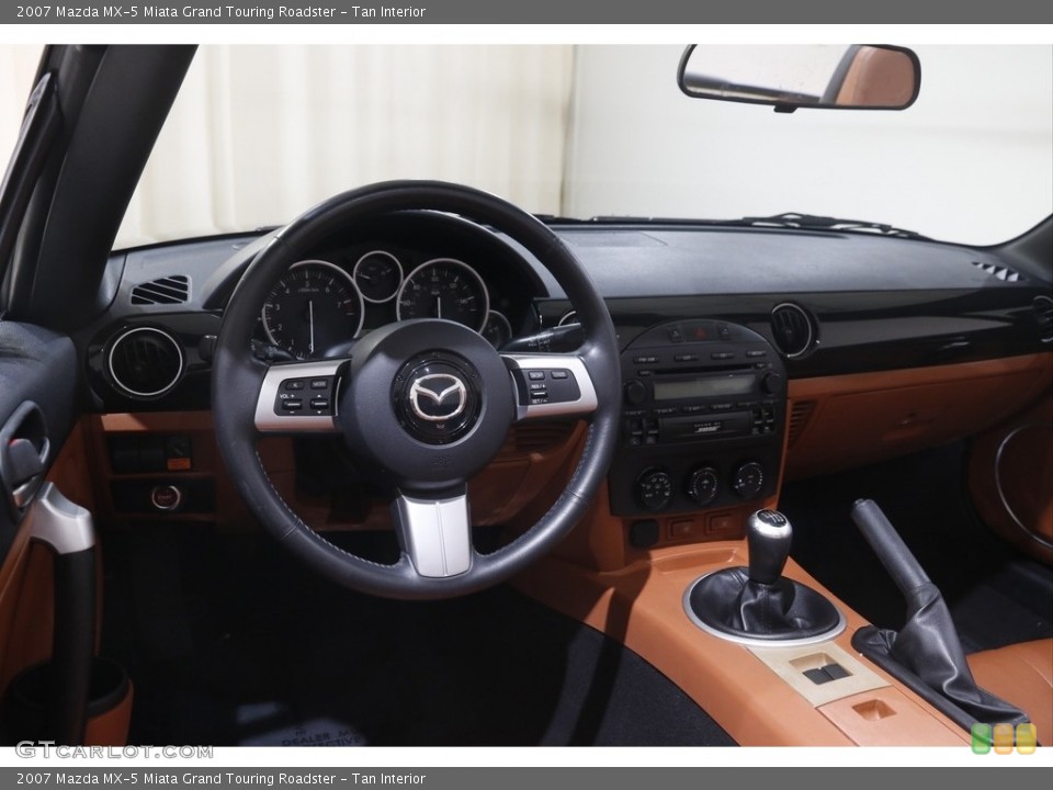 Tan Interior Dashboard for the 2007 Mazda MX-5 Miata Grand Touring Roadster #145021192