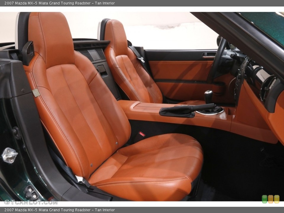 Tan Interior Front Seat for the 2007 Mazda MX-5 Miata Grand Touring Roadster #145021219