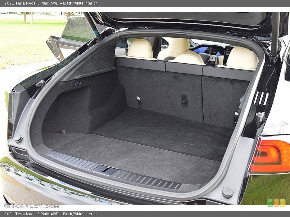 Black/White Interior Trunk for the 2021 Tesla Model S Plaid AWD #145023380