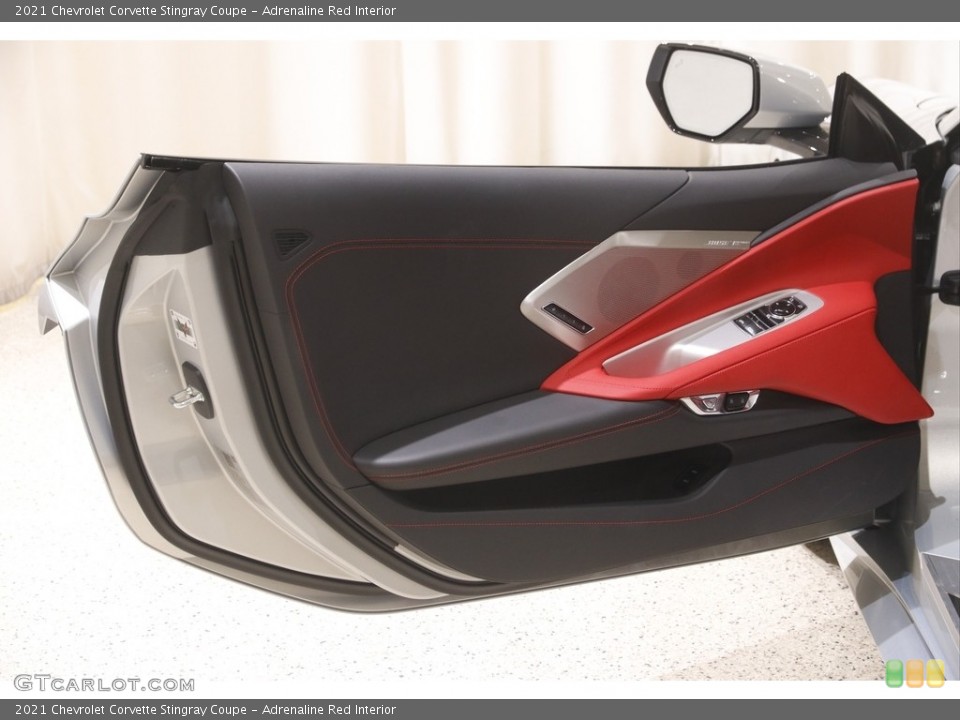 Adrenaline Red Interior Door Panel for the 2021 Chevrolet Corvette Stingray Coupe #145025486