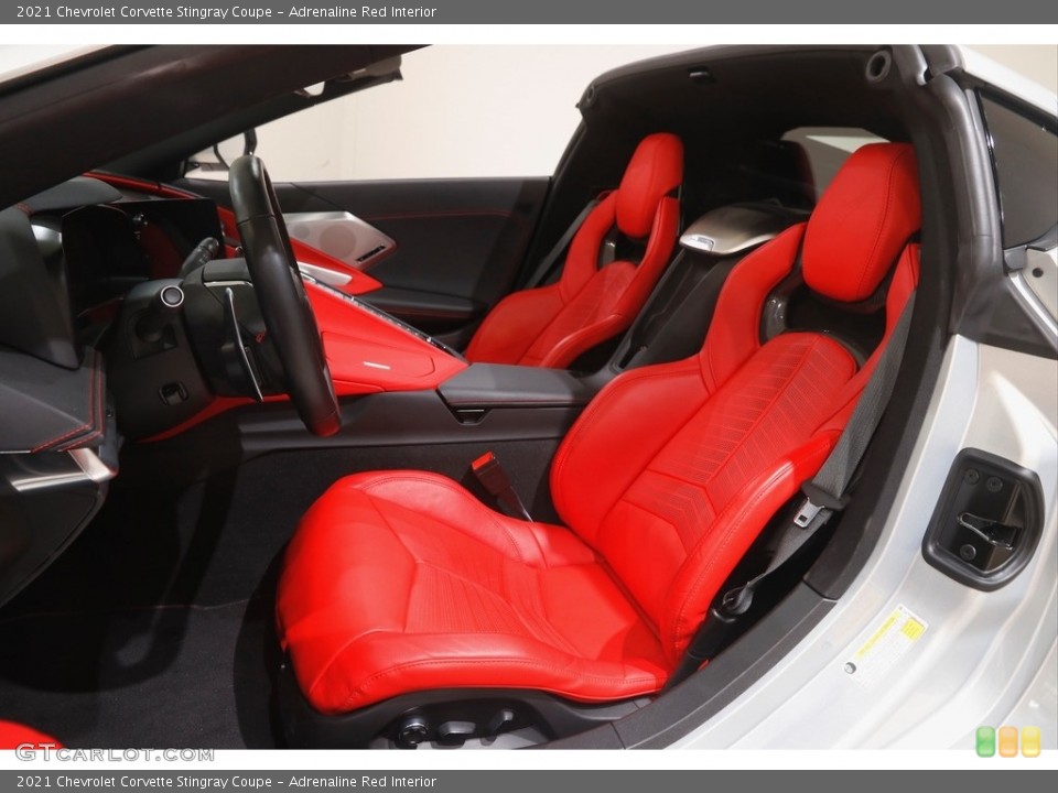 Adrenaline Red 2021 Chevrolet Corvette Interiors