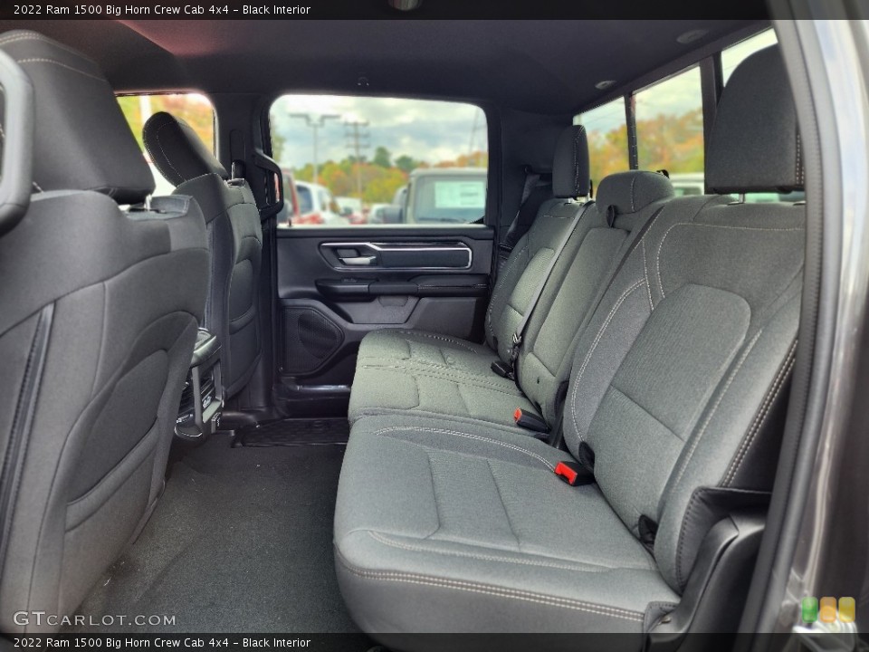 Black Interior Rear Seat for the 2022 Ram 1500 Big Horn Crew Cab 4x4 #145031083