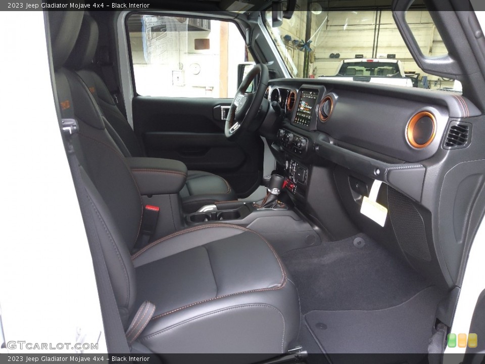 Black Interior Front Seat for the 2023 Jeep Gladiator Mojave 4x4 #145035625