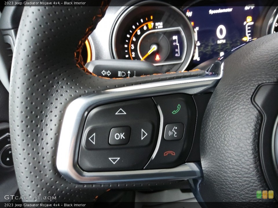 Black Interior Steering Wheel for the 2023 Jeep Gladiator Mojave 4x4 #145035643