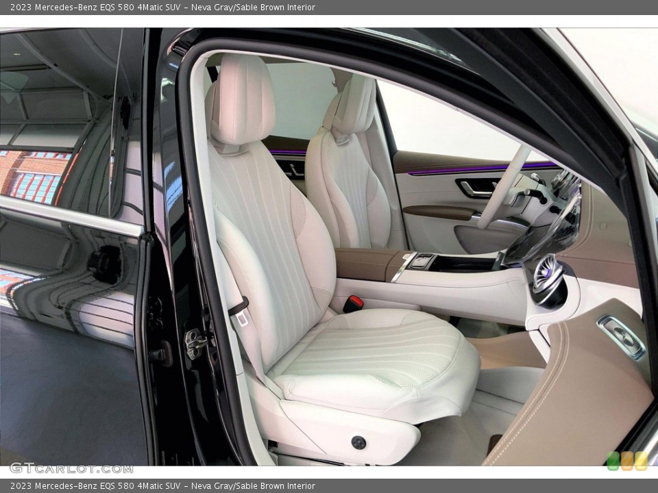 Neva Gray/Sable Brown Interior Front Seat for the 2023 Mercedes-Benz EQS 580 4Matic SUV #145037319
