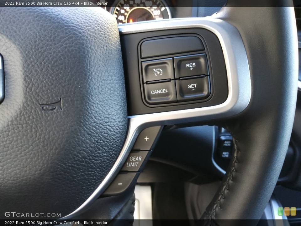 Black Interior Steering Wheel for the 2022 Ram 2500 Big Horn Crew Cab 4x4 #145039200