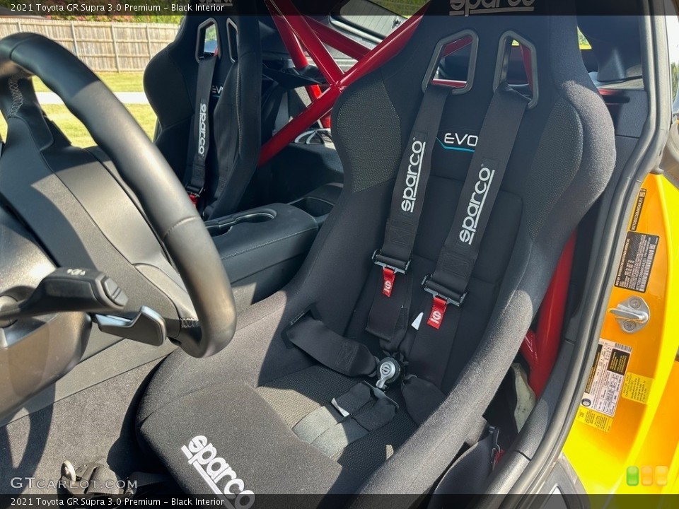 Black Interior Front Seat for the 2021 Toyota GR Supra 3.0 Premium #145039608