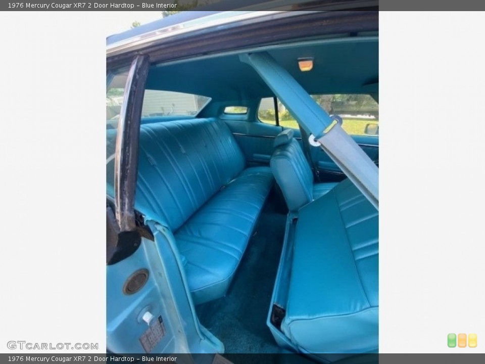 Blue Interior Rear Seat for the 1976 Mercury Cougar XR7 2 Door Hardtop #145041417