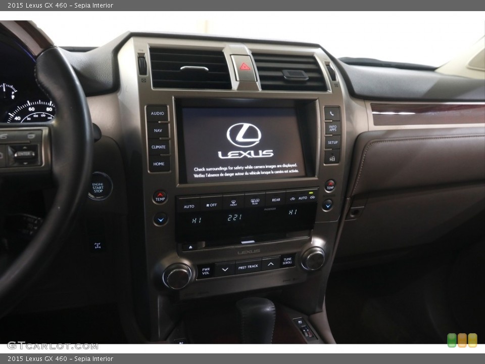 Sepia Interior Controls for the 2015 Lexus GX 460 #145041939
