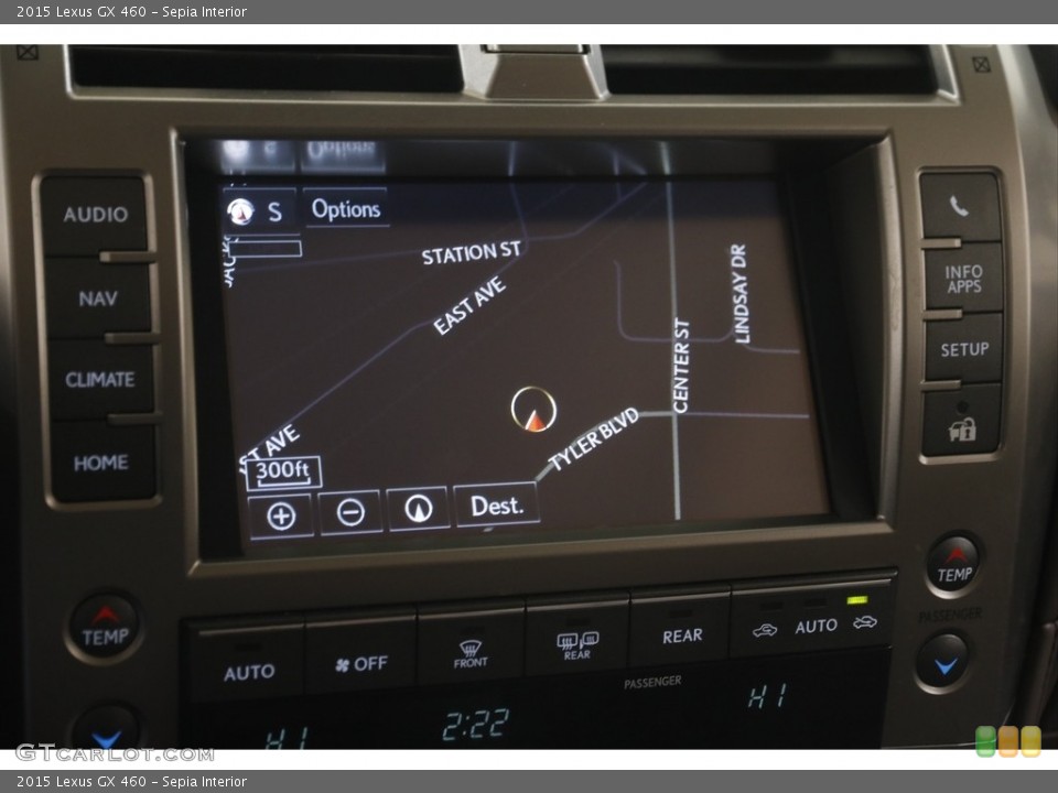 Sepia Interior Navigation for the 2015 Lexus GX 460 #145041979