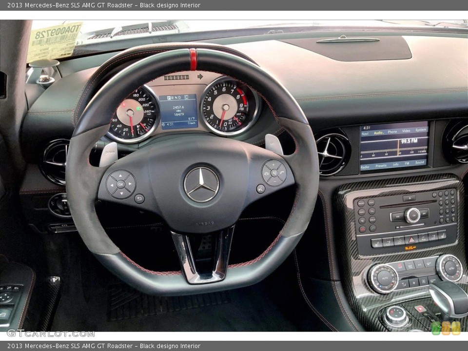Black designo Interior Steering Wheel for the 2013 Mercedes-Benz SLS AMG GT Roadster #145044714