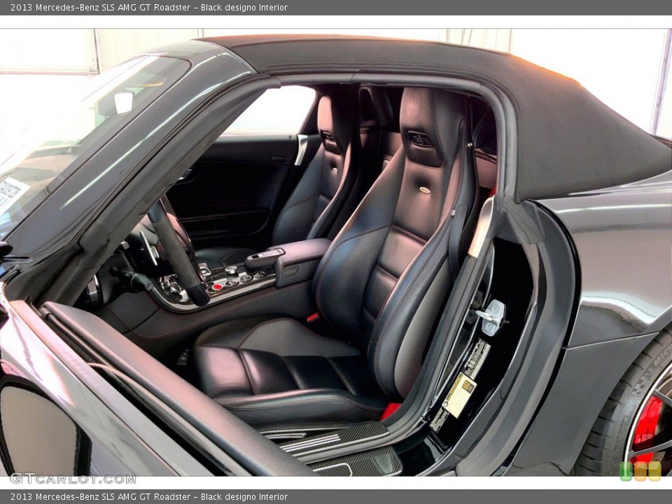 Black designo Interior Front Seat for the 2013 Mercedes-Benz SLS AMG GT Roadster #145044807