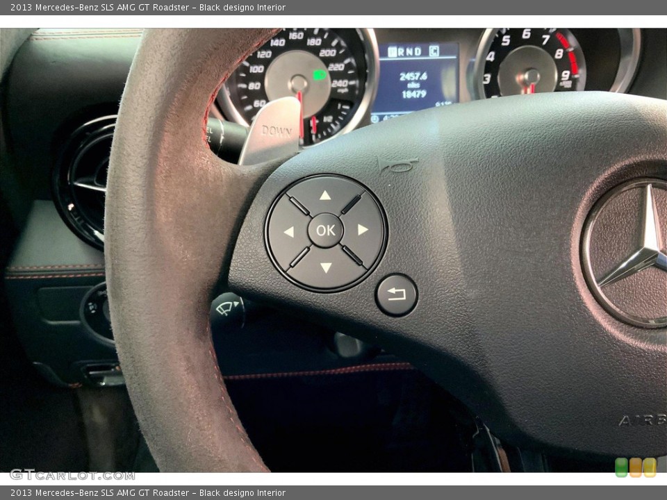 Black designo Interior Steering Wheel for the 2013 Mercedes-Benz SLS AMG GT Roadster #145044819