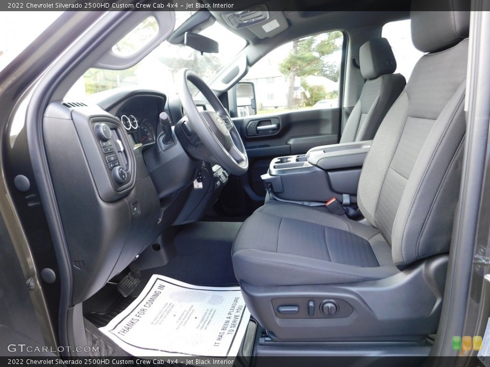 Jet Black Interior Photo for the 2022 Chevrolet Silverado 2500HD Custom Crew Cab 4x4 #145046539