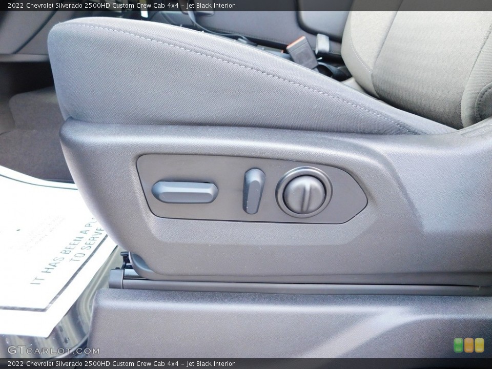 Jet Black Interior Front Seat for the 2022 Chevrolet Silverado 2500HD Custom Crew Cab 4x4 #145046578