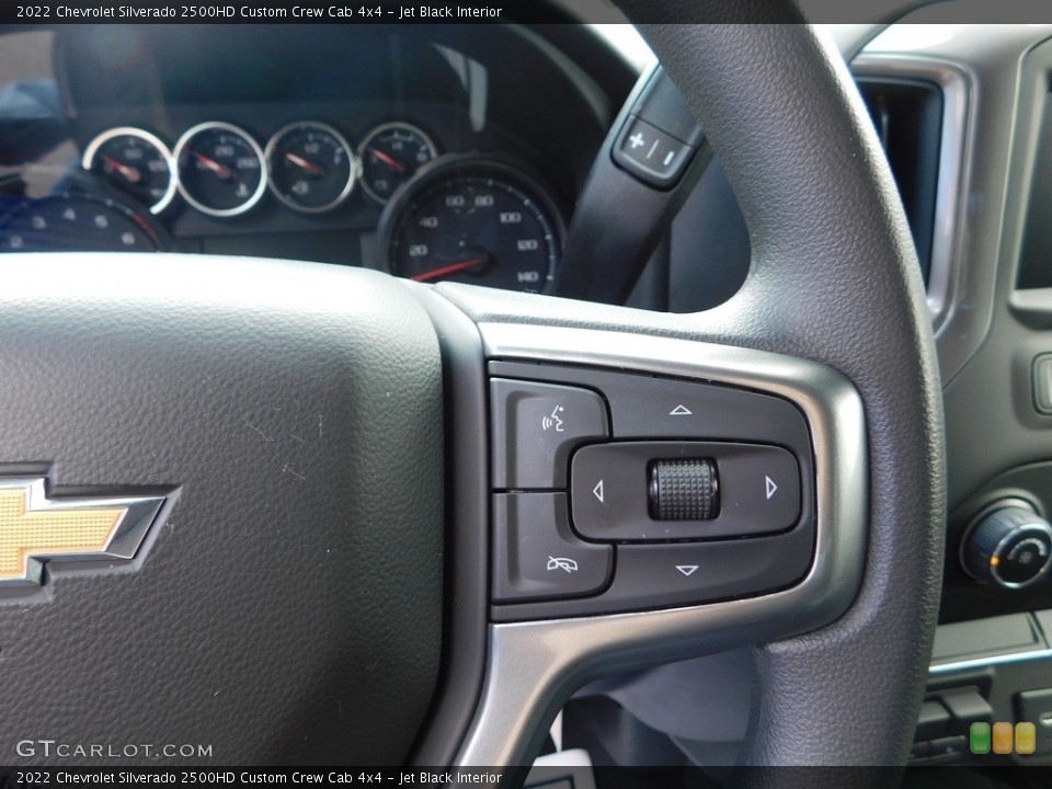 Jet Black Interior Steering Wheel for the 2022 Chevrolet Silverado 2500HD Custom Crew Cab 4x4 #145046643