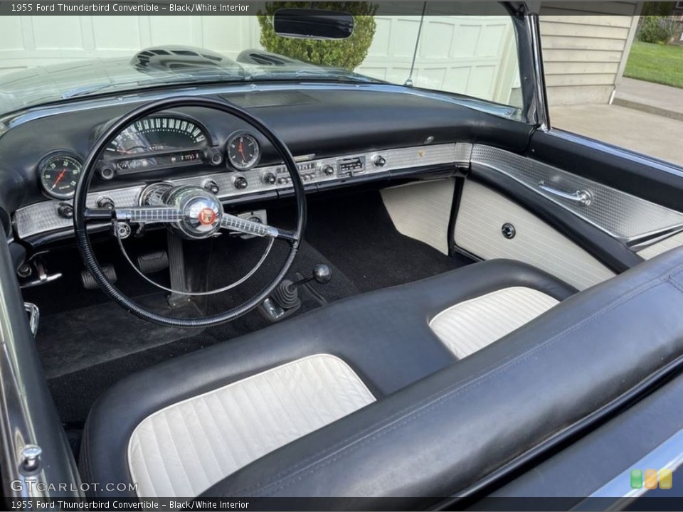 Black/White Interior Photo for the 1955 Ford Thunderbird Convertible #145047484